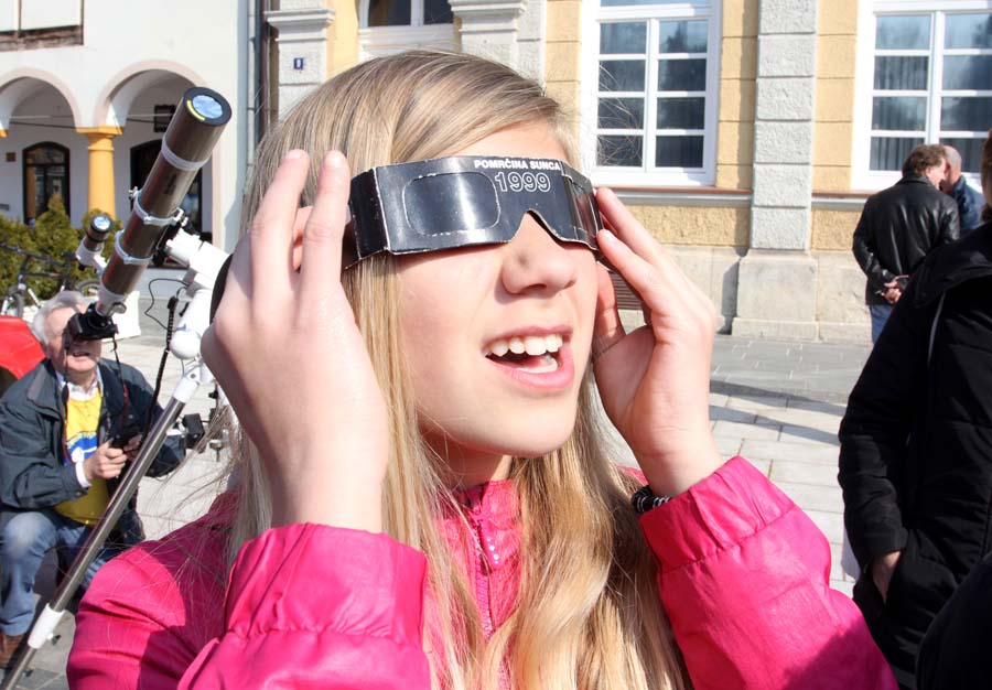 Наблюдение за затмением солнца в Хорватии